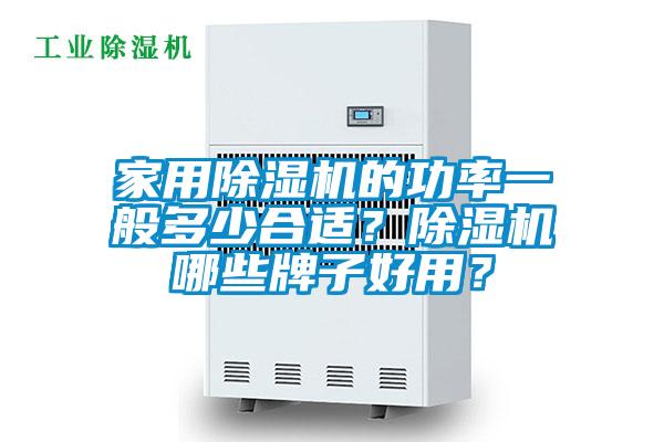 家用除濕機的功率一般多少合適？除濕機哪些牌子好用？