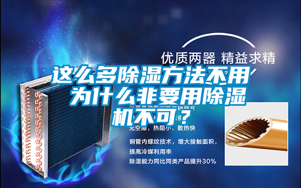 這么多除濕方法不用 為什么非要用除濕機(jī)不可？